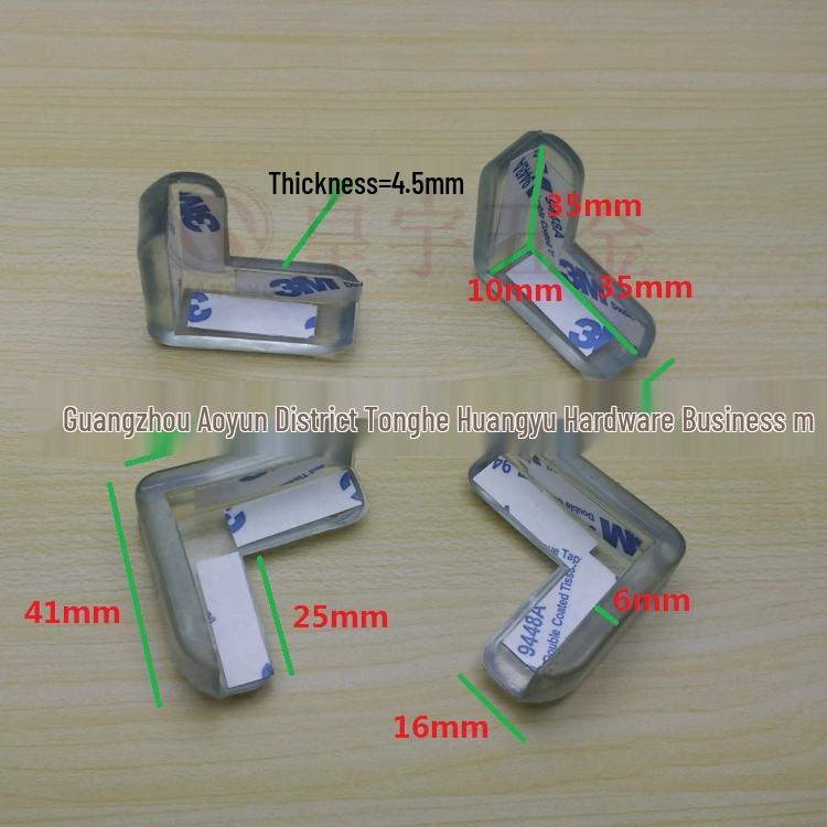 Glass Corner Protector Pads for Children's Safety - Self-Adhesive, Transparent Table Edge Covers, Anti-Collision for Coffee Tables.