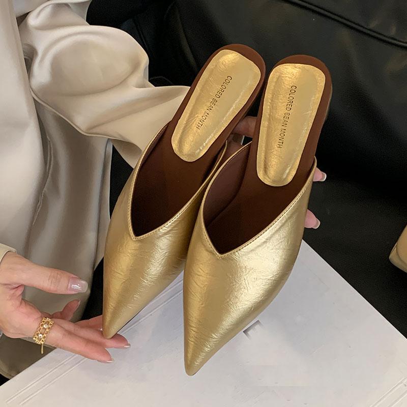 Mode Sommer Frühling Luxus Ballerinas Damen Hausschuhe Damen Pantoletten Sandalen Schuhe Mode Spitzschuh Ballerinas Hausschuhe Schuhe für Frauen Pantoletten