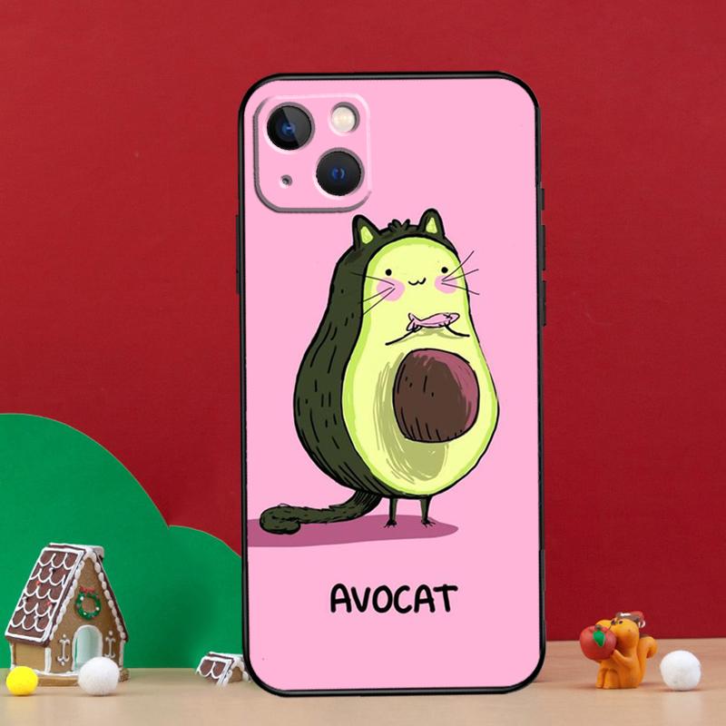 Funny Avocado Quotes Phone Case For iPhone 16 15 Pro 11 14 Pro Max 12 13 Mini XS X XR 16 Plus 16e Cover Coque