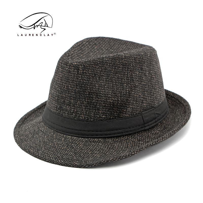 Retro Men's Jazz Hats Large Brimmed Sun Hats, Fashionable Top Hats, Middle-aged and Elderly Hats, Grandpa Bucket Hats