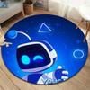 ASTRO BOT Custom Name Round Area Rug,Carpet Rug for Living Room Bedroom Sofa Playroom Decor,Non-slip Floor Mat