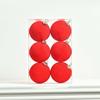 6pcs 6cm Flocked Christmas Ball Pendant Shatterproof Merry Christmas Decor  Hotel Mall