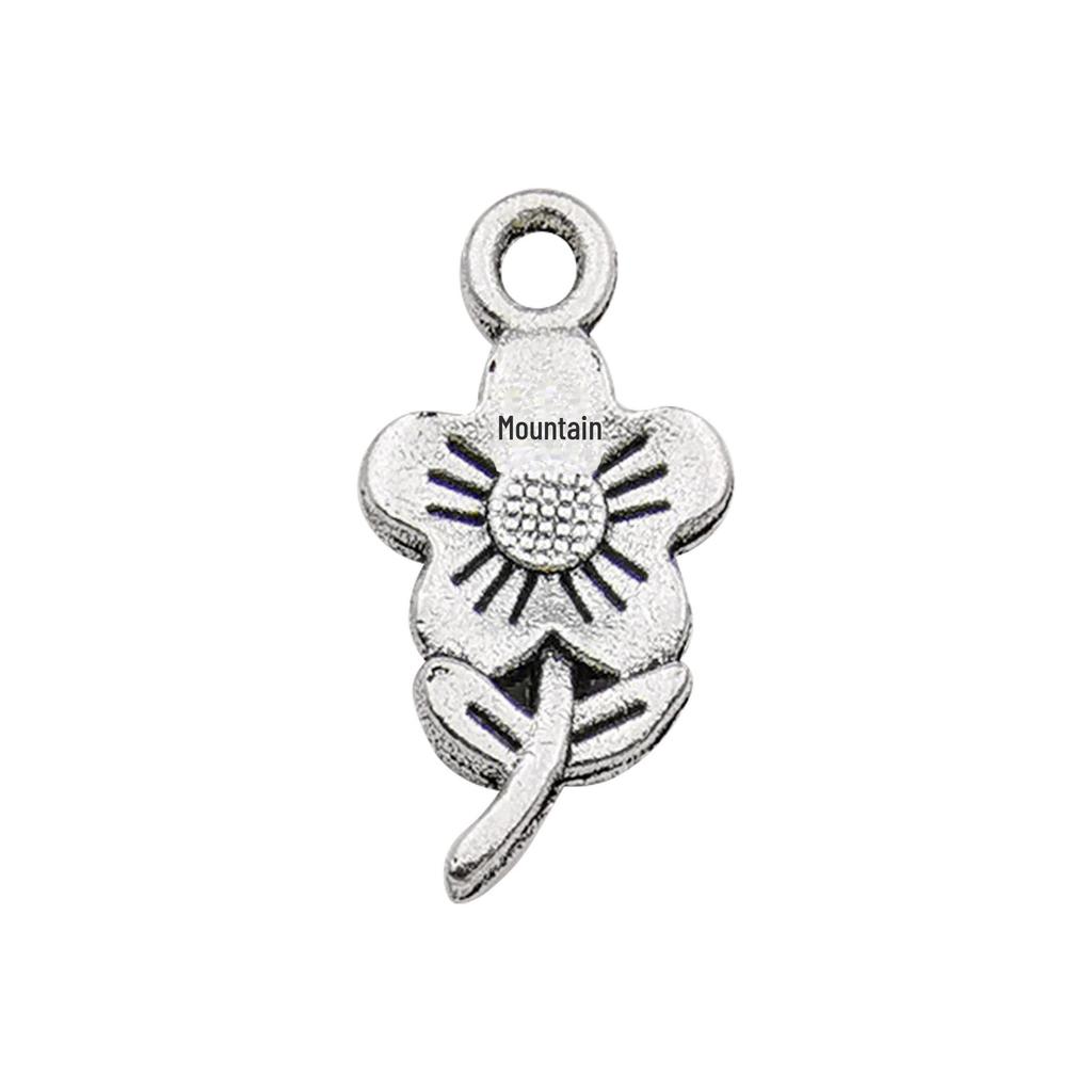 Alloy Flower DIY Jewelry Accessories for Necklace, Bracelet, Key Pendant