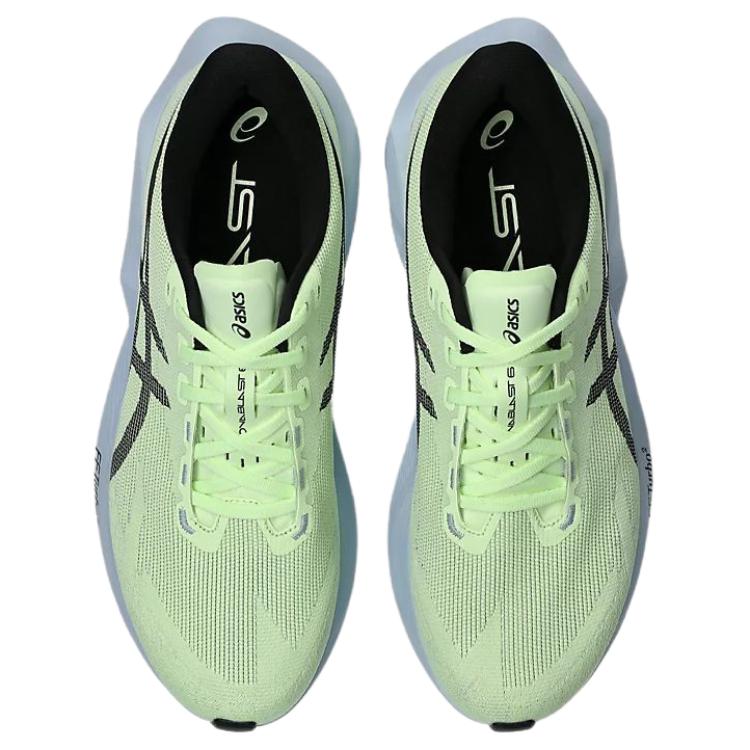Asics Novablast 6 Comfortable Breathable Responsive Running Shoes Men Sneaker Green Black 1011C243-750