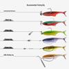 Floating Soft Bait T-Tail Lure with Lead Head Hook for Bass and Mandarin Fish Fishing Rig