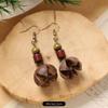 Retro Handmade Plant Fruit Earrings Pine Cone Literature and Art Chinese Medicine Dried Fruit Niche Creative Earrings Women