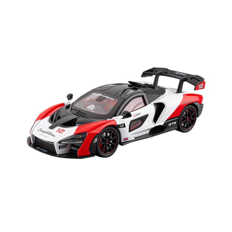 1: 24 Senna Track Edition Alloy Car Model Simulation Sports Car Ornament Children's Toy Advanced Car Model Collectibles