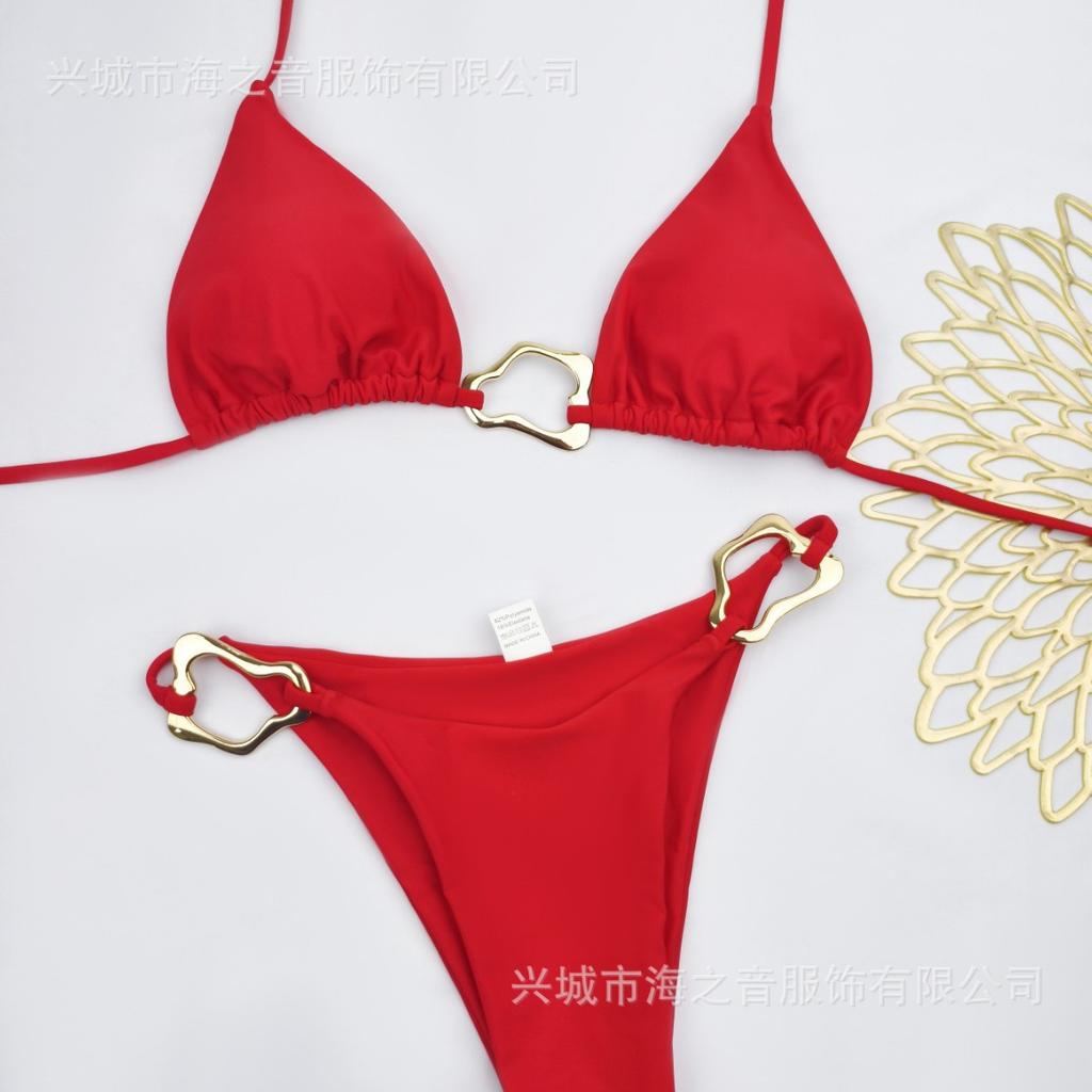 New kini bikini sexy straps split suit swimsuit women's bikini swimsuit