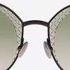 BOTTEGAVENETA Intrecciato Sunglasses Brown Metallic/plastic Unisex Used