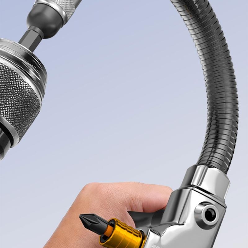 Efficient MultiFunctional Right Angles Drill Adapter Tool With Double Head Ergonomic Handle For Reduced Hand Fatigue
