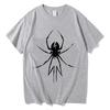 Halloween Minimalist White Spider Silhouette Print Unisex Tshirt Cotton Unisex Short Sleeve Oneck Casual Unisex Party Top