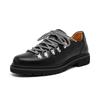 Echtschuhe Herren Derbys Flach Marke Herrenschuhe Schwarze Schuhe Cooler Junger Mann Modestil Übergröße 45