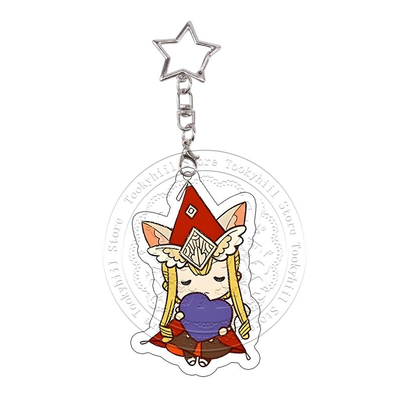Witch Hat Atelier Acrylic Keychain Orugio Coco Tetia Anime Cartoon Characters Bag Decoraccessories Pendant Keyring Birthday Gift