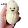 Stress Relief Toy Cartoon Peanut Toy, Slow Rising Simulation Squeeze Ball Relaxation Fidget for Kids Adults Sensory