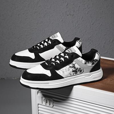Fashion PARZIVAL Men's Vulcanized Shoes Autumn Men Shoes High Quality Sneakers Casual Shoes Leathers Board Shoes Breathable Sports Shoes