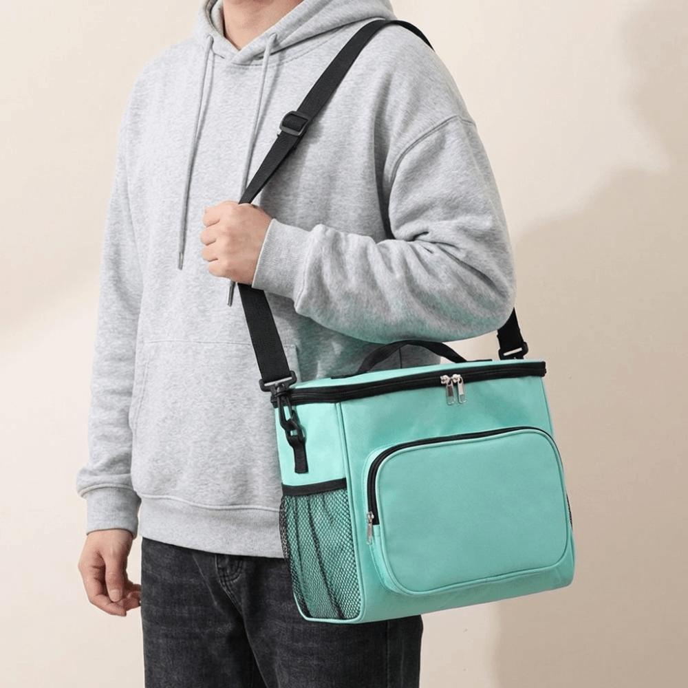 Ox Cloth Tote Square Bag Large Capacity Food Warm Thermal Bag Sweet Insulated Lunch Bag  Picnic