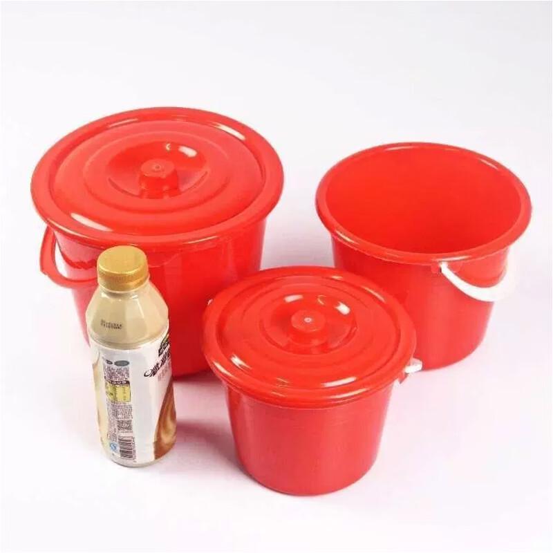JIANGPU Portable Plastic Bucket with Lid