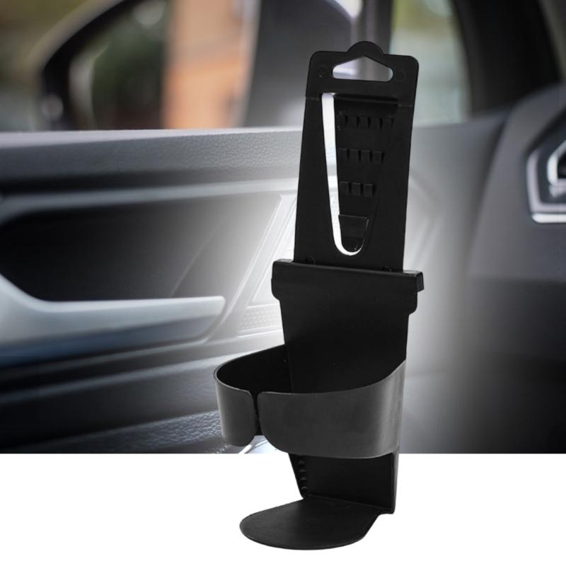 Adjustable Automotive Drink Holder with Streamlined Aesthetic Ergonomic Bottle Stand For Most Vehicles Mounts Securely