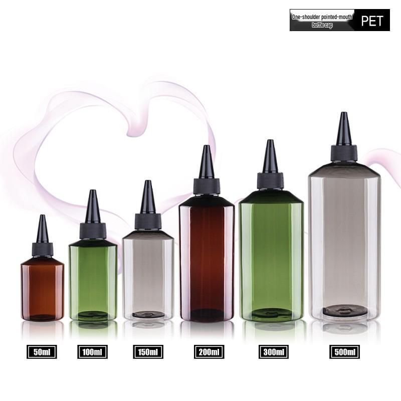PET Slanted Shoulder Bottle, 50-500ml Shampoo Dispensing, Screw Cap Lotion & Toner Empty Bottle