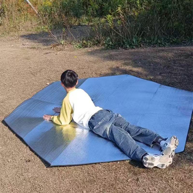 Aluminum Foil Waterproof Camping & Crawling Mat - Moisture-proof, Double-sided, Thickened, Portable