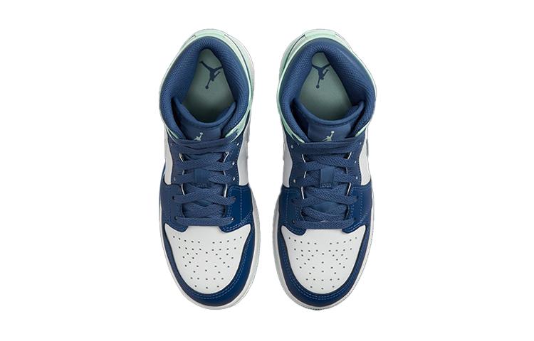 Jordan 1 Mid Mystic Navy Mint Foam GS 554725-413