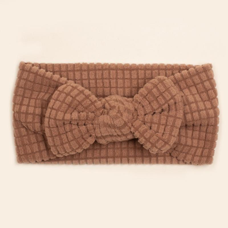 New Baby Headband, Cute Solid Color Bow Baby Fontanelle Headband, Children's Hair Accessories