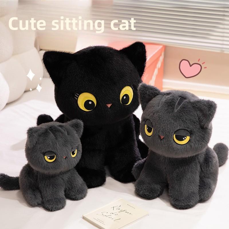 Plush Cat Sleep Toy With Pp Cotton Filling For Relaxing Bedtime Comfort For Kids And Adults