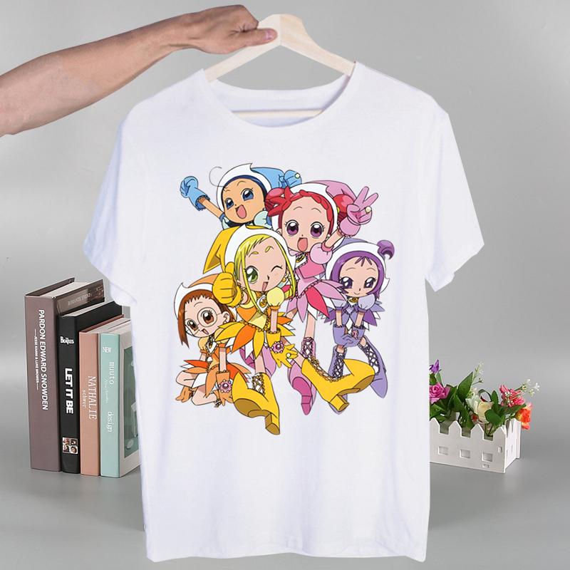 Ojamajo Doremi Magical  Harajuku T-shirts Summer  Unisex/Wo Unisex Hip Hop Funny Print Tshirt Streetwear T Shirt Short Sleeve Tee Top Shirt