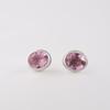 Rare Morganite Gemstone 925 Sterling Silver Jewelry Handmade Stud Earrings 0.5" EE-178-10