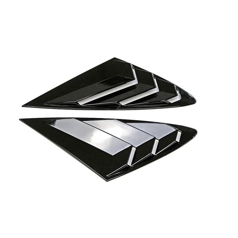 For Hyundai Sonata 2020 2025 2025 Car Rear Louver Window Side Shutter Cover Trim Sticker Vent Scoop ABS Carbon Fiber Accessories