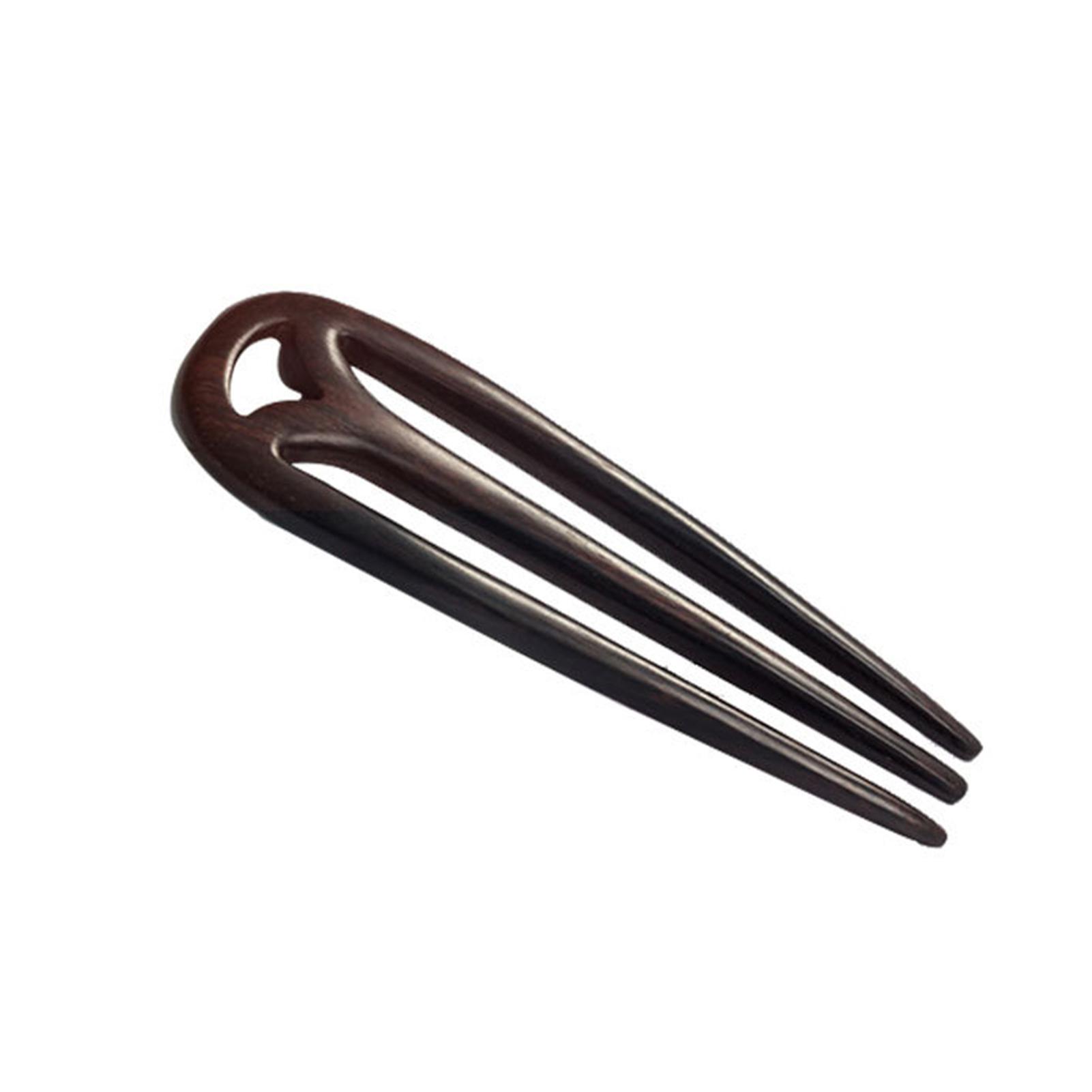 

U-образная заколка для волос для женщин, креативная заколка для волос из эбенового дерева ручной работы в форме лисы, элегантная шпилька для волос в китайском стиле, аксессуары для волос для ханьфу