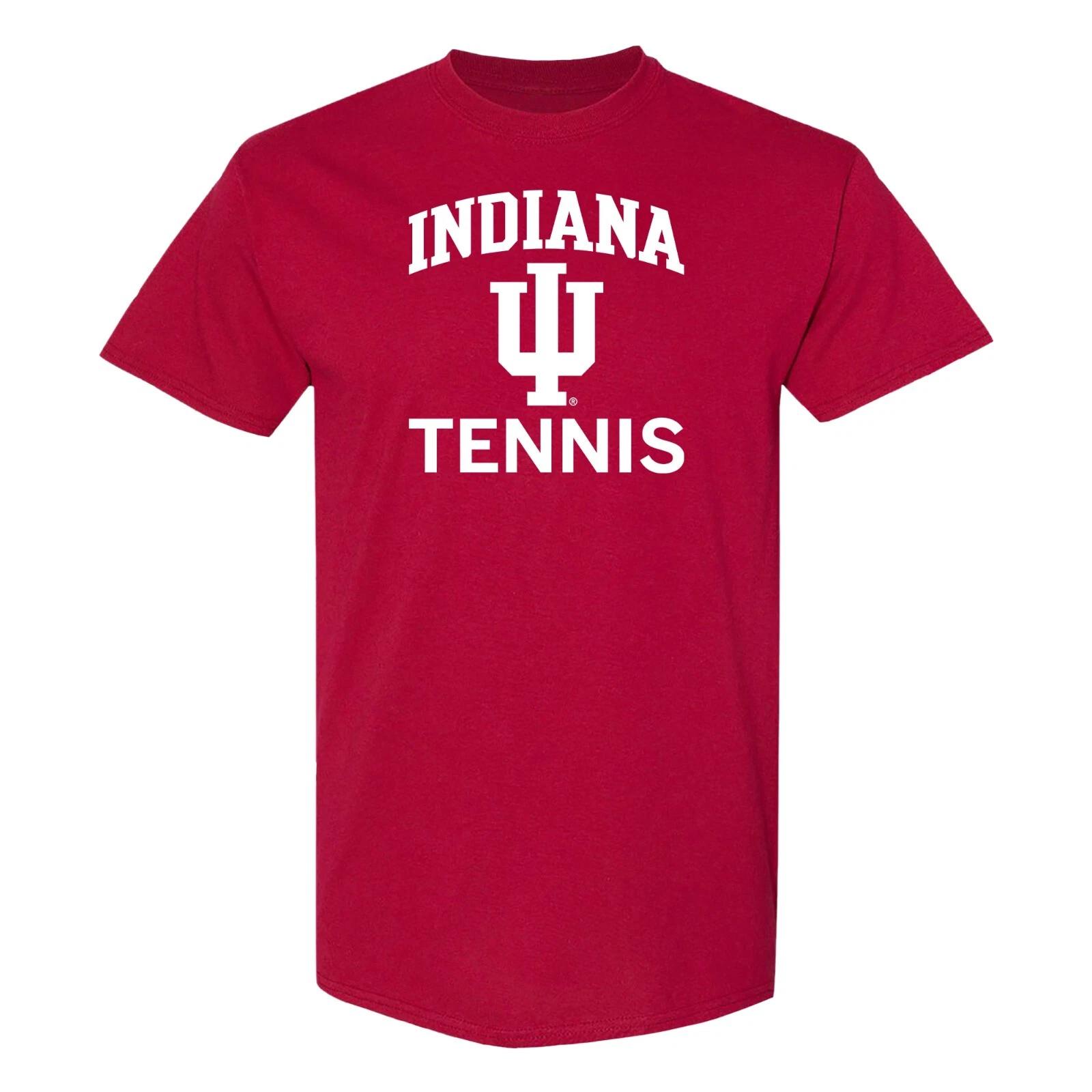 Indiana Hoosiers Arch Logo Tennis T-Shirt - Cardinal M