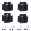 4Pcs Wall Mounted Mop Broom Holder with Screws Waterproof Mop Storage Clips Rack Reusable Hanging Brush Broom Hanger