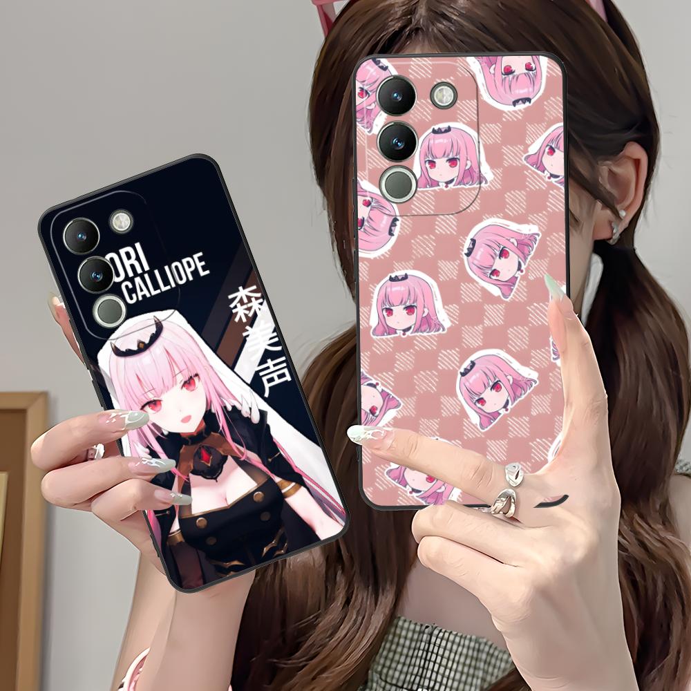Holo Mori Calliope Matte TPU Mobile Phone Case for VIVO V60 V50 V40 V30 V29 V27 V25 V23 Pro Lite 5G Colorful Printing Cover