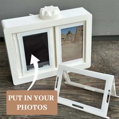 Portafoto Rotante da Scrivania Album Fotografico a Pagina Girevole Porta 12 Foto Ruota e Gira le Pagine Portafoto Regalo di Compleanno per Amici Famiglia