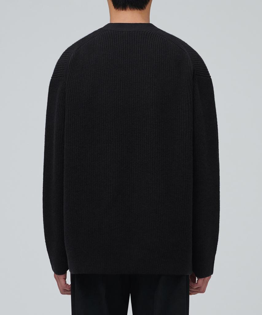 Musinsa Standard Lambswool Oversized Cardigan [Black]
