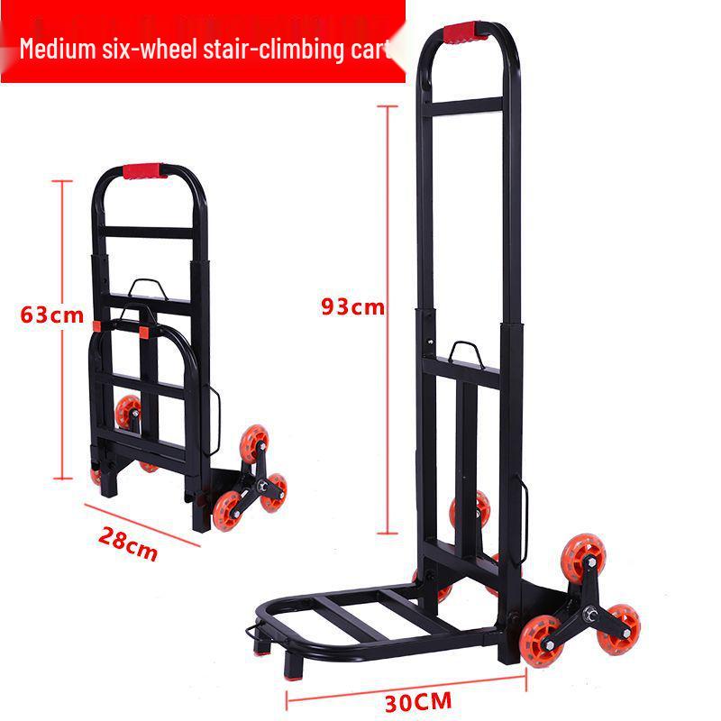 Portable Stair-Climbing Foldable Luggage Cart - Compact Trolley for Easy Transport