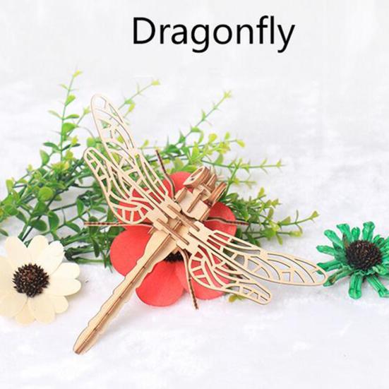 3D-tre Sommerfugl Insekt Modell Puslespill DIY Montering Håndverk Utdanning Barneleke