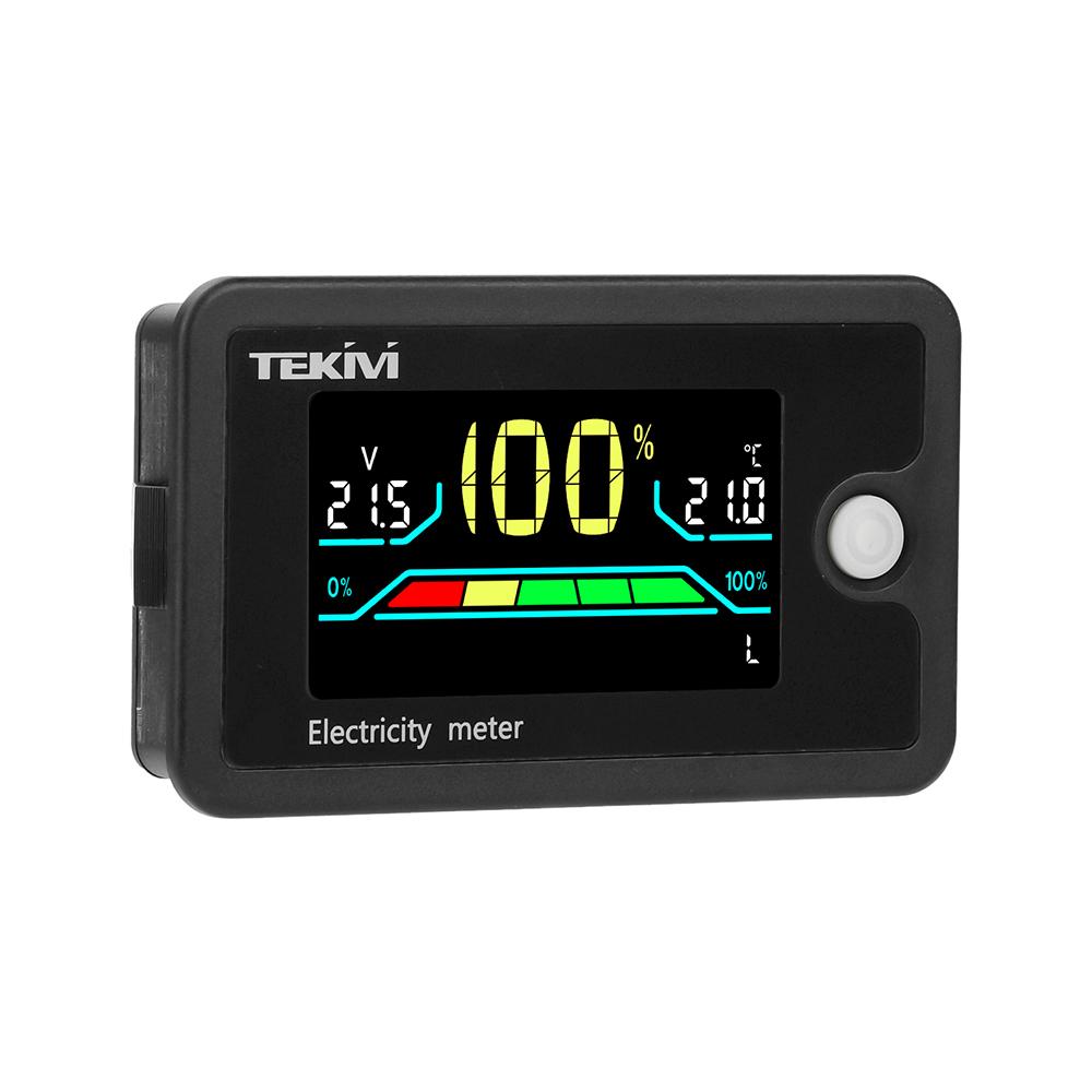 DC 8-100V LCD Digital Voltage Battery Capacity Indicator 12V 24V 48V 72V Lithium Acid Voltmeter Power Monitor For Car Motorcycle