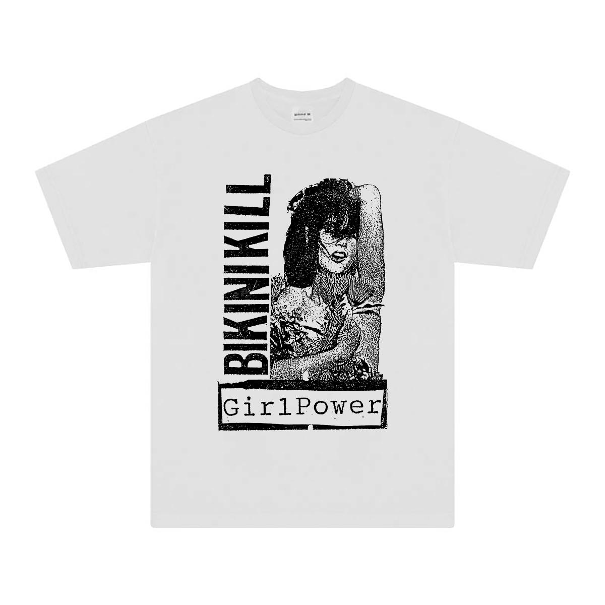 Bikini Kill T Shirt Punk Girl Power Bratmobile Print Cotton Summer Loose Fit Unisex WOMENs Short Sleeves Unisex Graphic Top Shirt S