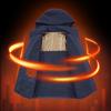 Winter Herren Casual Modejacke Herren Fleece Warm Outdoor Winddicht Abnehmbare Kapuzenjacke Herren Reißverschluss Wasserdichte Jacke