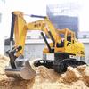 Multifunctional Excavator, RC Bulldozer, RC Car, Kids' Toy Car, Radio Control Construction Vehicle Toy, Large Size (Yellow)