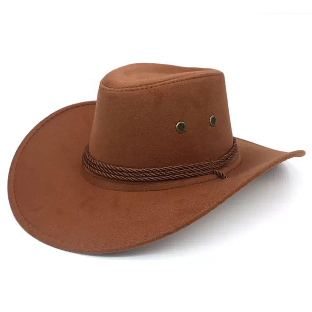 Unisex Wide Brim Western Cowboy Hat Vintage Big Edge Sun Hat Jazz Style For Music Festival Party Cosplay Outdoor Climbing