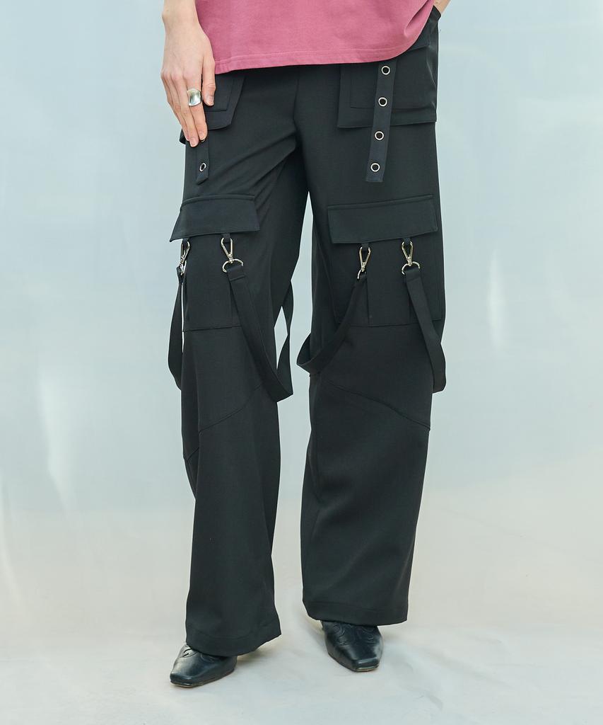 LARTIGENT L9 Metal Hole Pants(Black)