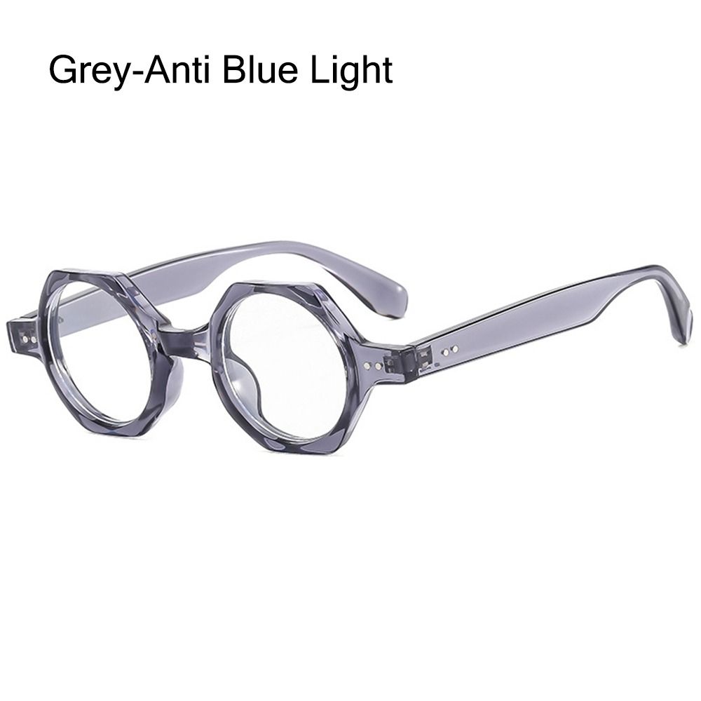 Polygon Square Sunglasses Hexagon Shades Eyewear for Women & Men Y2K Rivets Sun Glasses Clear Ocean Lens Sun Glasses UV400