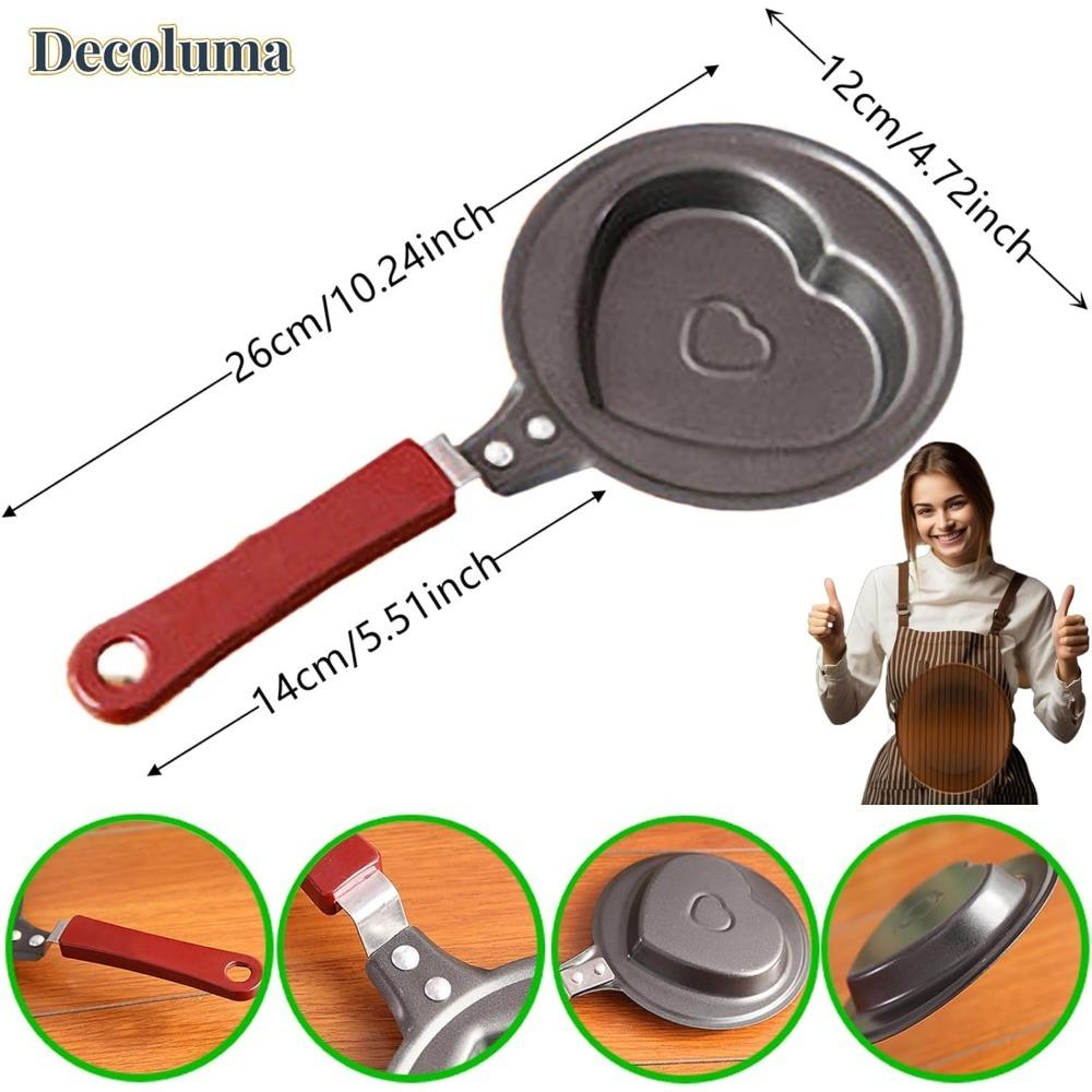 1 stk Mini Egg Pannekake Stekepanne Non-stick Liten Omelettpanne Søtt Mønster Stekepanne Multifunksjonelt Kokeutstyr til Frokost