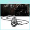 Wu Myth Black Kong Monkey King Hallows Pendant Necklace Gift Accessory Jewelry