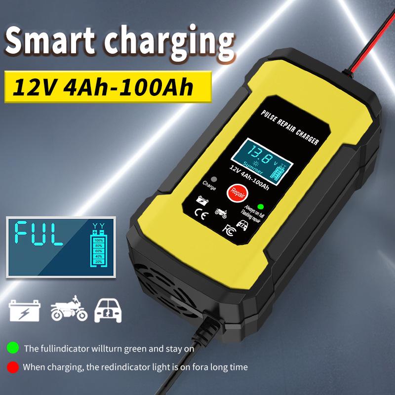 12V 6A Smart Charger for Car and Motorcycle Batteries