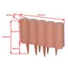 Takagi Block Fence Brown 10 Pieces