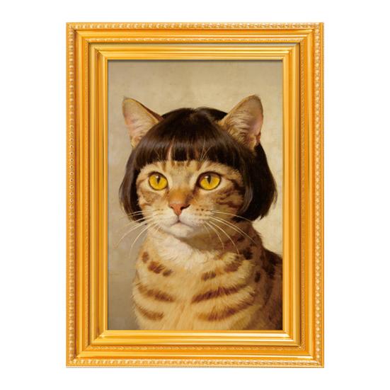 Wooden Photo Frame Refrigerator Magnet Animal Frame Fridge Magnet Home Office Whiteboard Decorative Accessories Humorous Gift
